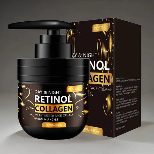 100G Retinol Collagen Radiant Moisturizing Silky Cream, 1 Count Hydrat【Deep Hydration】: With its waterfall water refill feature, the cream ensures a continuous supply of moisture, keeping your skin deeply hydrated throughout the day anNovaCartNovacartRetinol Collagen