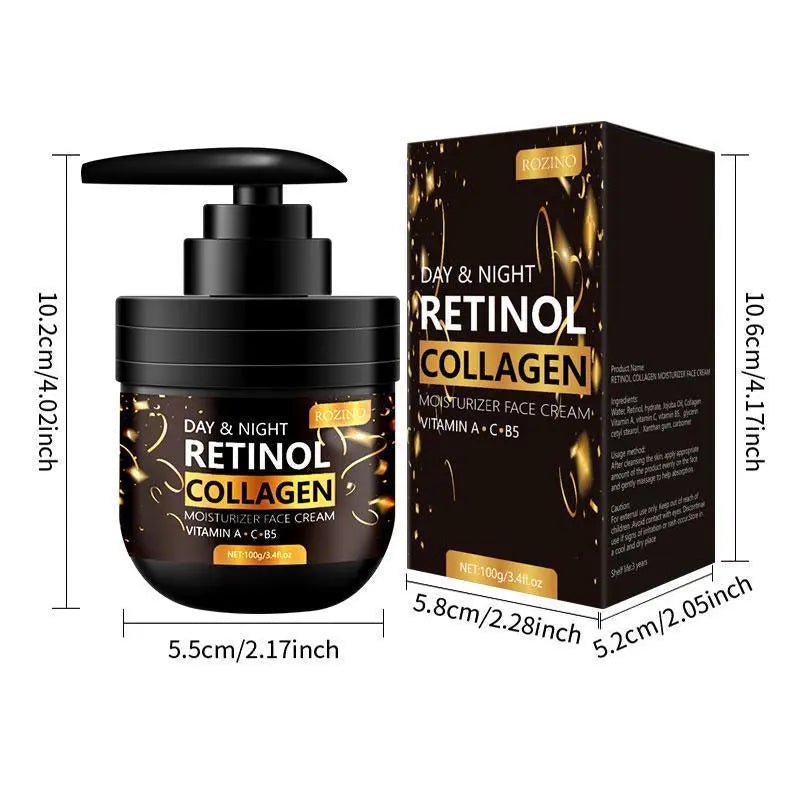 100G Retinol Collagen Radiant Moisturizing Silky Cream, 1 Count Hydrat【Deep Hydration】: With its waterfall water refill feature, the cream ensures a continuous supply of moisture, keeping your skin deeply hydrated throughout the day anNovaCartNovacartRetinol Collagen