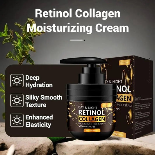 100G Retinol Collagen Radiant Moisturizing Silky Cream, 1 Count Hydrat【Deep Hydration】: With its waterfall water refill feature, the cream ensures a continuous supply of moisture, keeping your skin deeply hydrated throughout the day anNovaCartNovacartRetinol Collagen