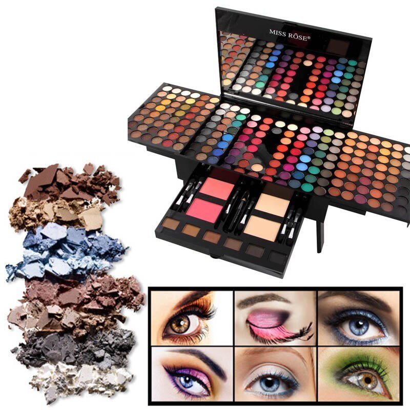 180 Colors Eyes Shadow Blush Set Personalized Piano - shaped Makeup Palette Box - Novacart