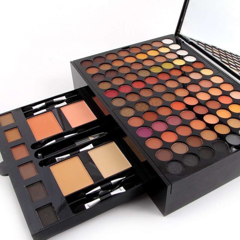 180 Colors Eyes Shadow Blush Set Personalized Piano - shaped Makeup Palette Box - Novacart