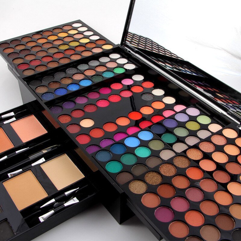 180 Colors Eyes Shadow Blush Set Personalized Piano - shaped Makeup Palette Box - Novacart