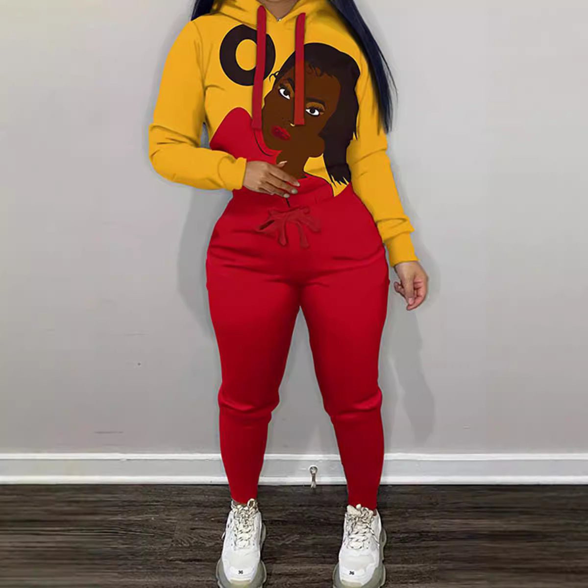 Autumn New Fashion Temperament Hooded Sweater Trousers Suit - Novacart