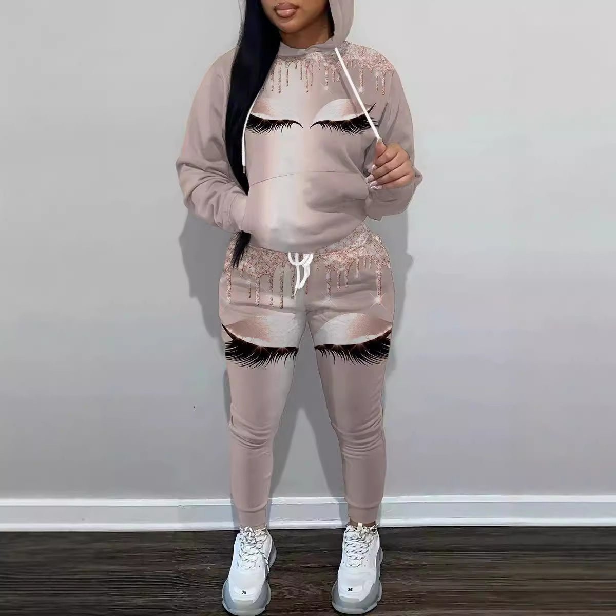 Autumn New Fashion Temperament Hooded Sweater Trousers Suit - Novacart
