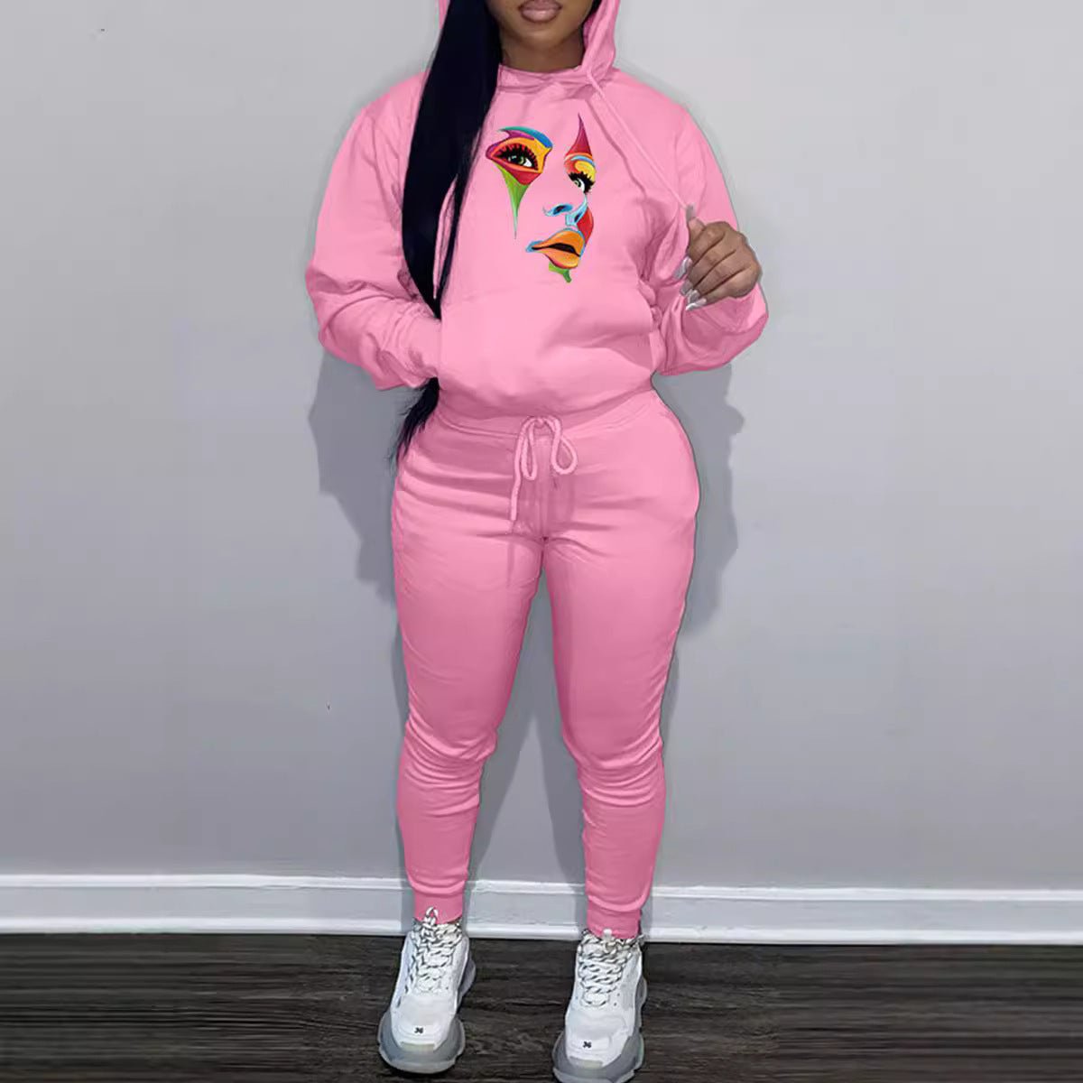 Autumn New Fashion Temperament Hooded Sweater Trousers Suit - Novacart