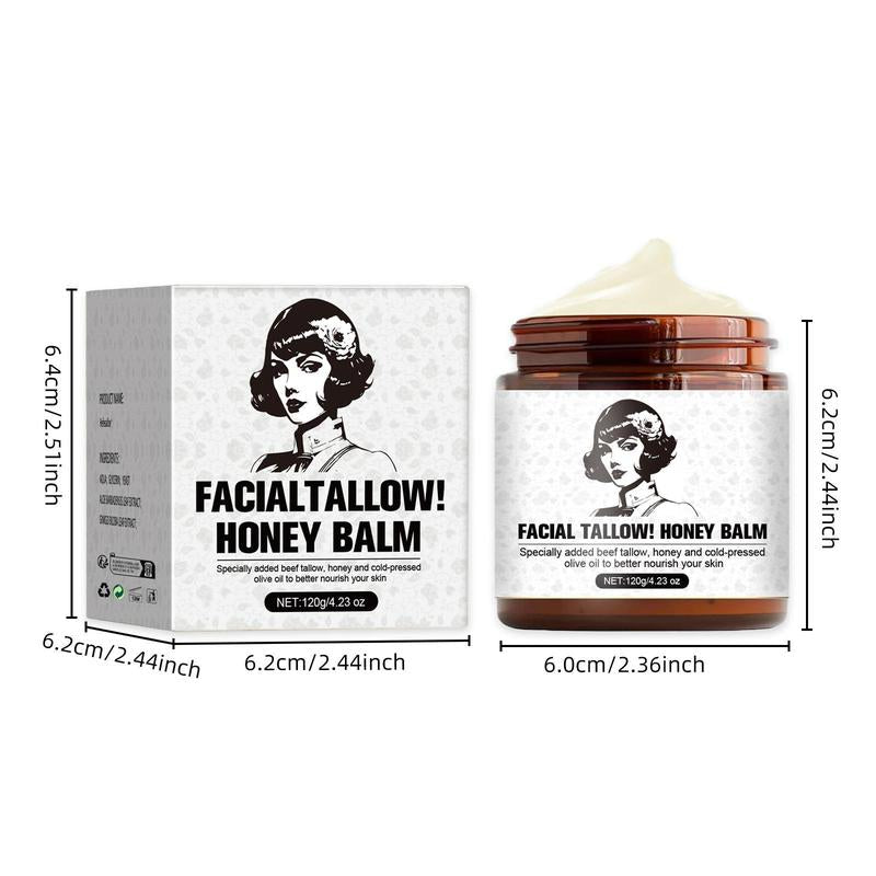 Beef Tallow & Honey Face Cream, Moisturizing Face Cream, Hydrating Skin Care Product for Women & Men - Novacart