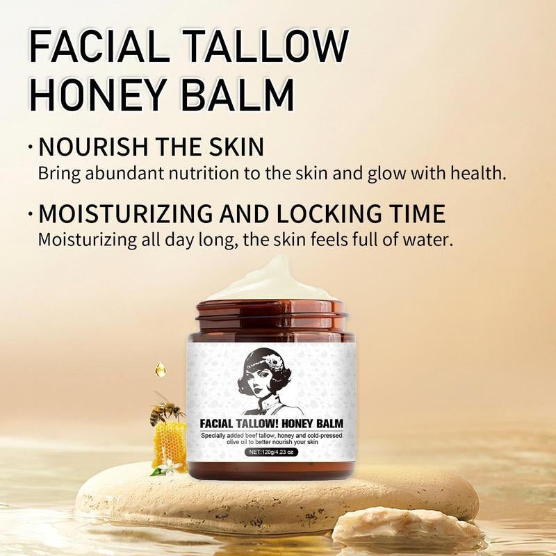 Beef Tallow & Honey Face Cream, Moisturizing Face Cream, Hydrating Skin Care Product for Women & Men - Novacart