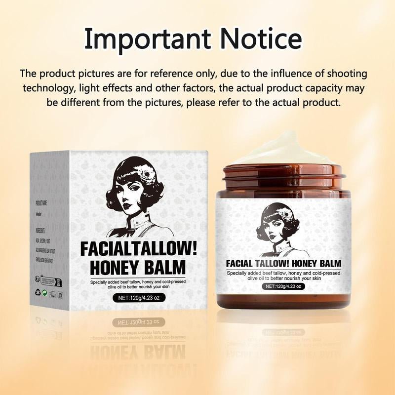 Beef Tallow & Honey Face Cream, Moisturizing Face Cream, Hydrating Skin Care Product for Women & Men - Novacart