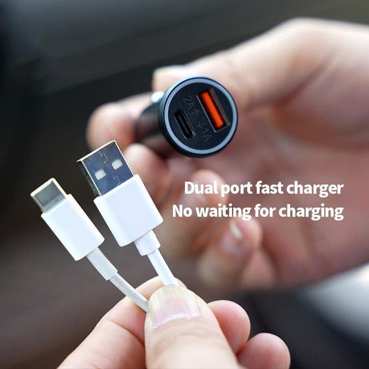 Car Charger with GPS Tracker Dual USB C PD Fast Charging 30W per Port Real Time Location anti Theft Device for Ios Android - Novacart