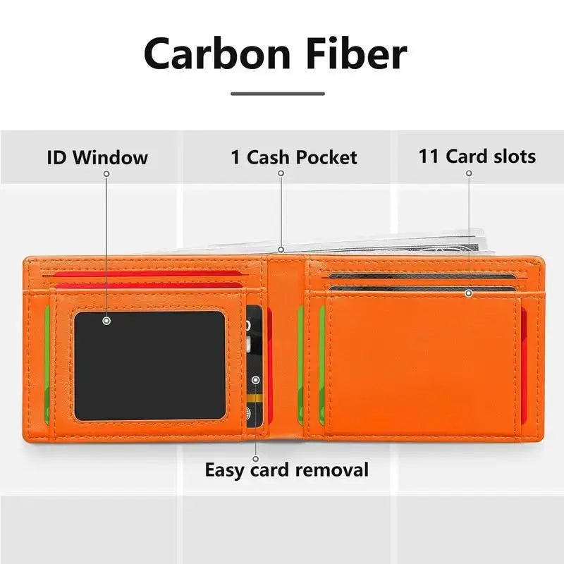 Carbon Fiber Ultra-Thin Men'S Wallet,11 Card Slots Anti-Scan RFID Shie✅ 【RFID anti-theft technology】
Built-in high-density carbon fiber shielding layer, effectively blocking 13.56MHz frequency band signals, preventing electronic scanniNovaCartNovacartCarbon Fiber Ultra-Thin Wallet
