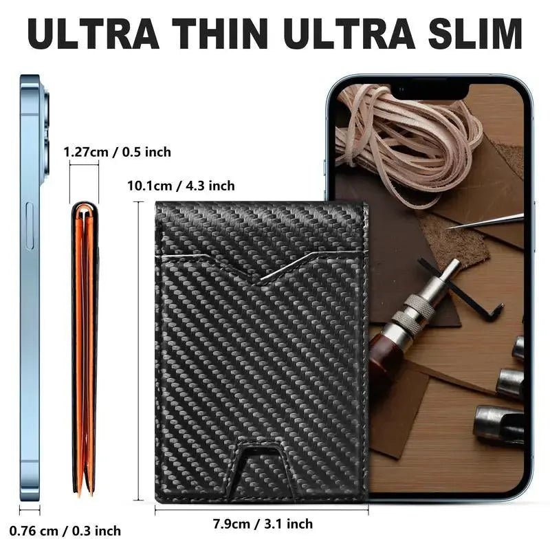 Carbon Fiber Ultra-Thin Men'S Wallet,11 Card Slots Anti-Scan RFID Shie✅ 【RFID anti-theft technology】
Built-in high-density carbon fiber shielding layer, effectively blocking 13.56MHz frequency band signals, preventing electronic scanniNovaCartNovacartCarbon Fiber Ultra-Thin Wallet