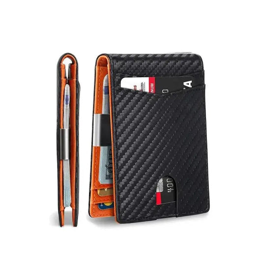 Carbon Fiber Ultra-Thin Men'S Wallet,11 Card Slots Anti-Scan RFID Shie✅ 【RFID anti-theft technology】
Built-in high-density carbon fiber shielding layer, effectively blocking 13.56MHz frequency band signals, preventing electronic scanniNovaCartNovacartCarbon Fiber Ultra-Thin Wallet