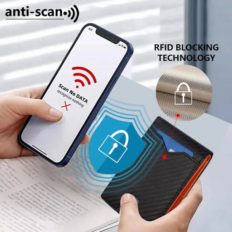 Carbon Fiber Ultra-Thin Men'S Wallet,11 Card Slots Anti-Scan RFID Shie✅ 【RFID anti-theft technology】
Built-in high-density carbon fiber shielding layer, effectively blocking 13.56MHz frequency band signals, preventing electronic scanniNovaCartNovacartCarbon Fiber Ultra-Thin Wallet