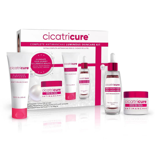 Cicatricure Antimanchas Skin Care Set: AHA & PHA Exfoliating Cleanser,Cicatricure Antimanchas Skin Care Set for Radiant Skin

[COMPREHENSIVE RADIANCE SKIN CARE KIT] The Cicatricure Antimanchas Skincare Set is expertly crafted for a comGenomma LabNovacartCicatricure Antimanchas Skin Care Set