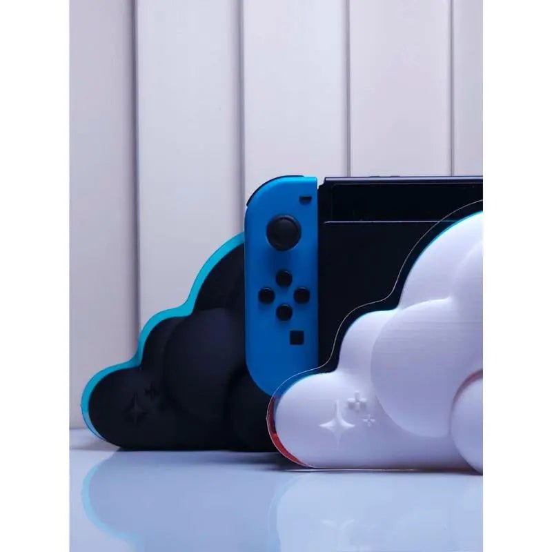 Cloud-Themed Bundle: Dock Cover & Controller Stand Accessory Set - CozCloud-themed Gaming Décor Bundle: Embrace gaming in style with our exclusive Cloud-themed Gaming Bundle comprising two accessories:
 
Cloud Dock Cover:
- Compatible NovaCartNovacartCloud-themed Bundle