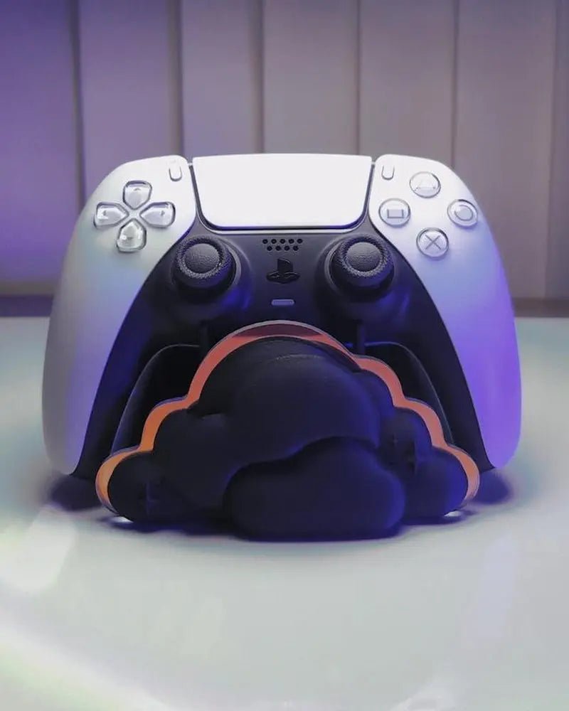 Cloud-Themed Bundle: Dock Cover & Controller Stand Accessory Set - CozCloud-themed Gaming Décor Bundle: Embrace gaming in style with our exclusive Cloud-themed Gaming Bundle comprising two accessories:
 
Cloud Dock Cover:
- Compatible NovaCartNovacartCloud-themed Bundle
