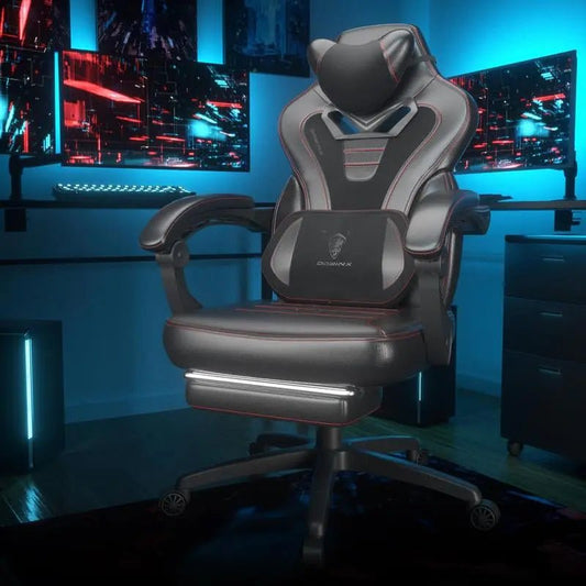 Dowinx Gaming Chair with Footrest, Tall Racing Gaming Chair for Heavy Product Dimensions：17.7"D x 21.3"W x 40"H
Advanced Spring Cushion Technology:
Dowinx gaming chair's advanced pocket spring cushion enhances your gaming experience. DNovaCartNovacartDowinx gaming chair