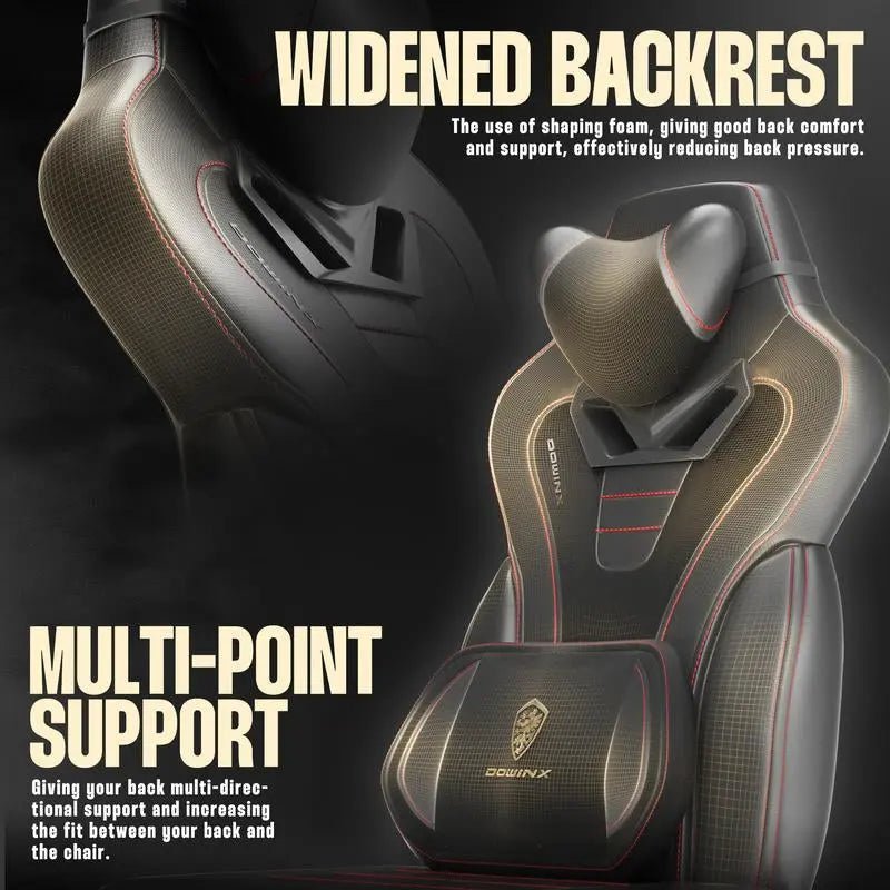 Dowinx Gaming Chair with Footrest, Tall Racing Gaming Chair for Heavy Product Dimensions：17.7"D x 21.3"W x 40"H
Advanced Spring Cushion Technology:
Dowinx gaming chair's advanced pocket spring cushion enhances your gaming experience. DNovaCartNovacartDowinx gaming chair
