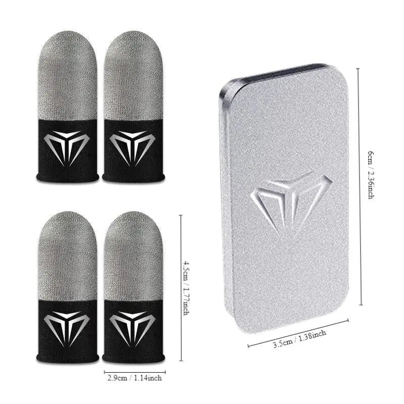 Dual Color Gaming Finger Gloves, 2 Pairs Finger Sleeves with Storage B【Storage Box Included】: Convenient for storage and keeps the gloves organized.
【Versatile Gaming Accessory】: While optimized for mobile gaming, the dual color gamingNovaCartNovacartDual Color Gaming Finger Gloves