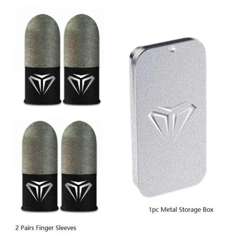 Dual Color Gaming Finger Gloves, 2 Pairs Finger Sleeves with Storage B【Storage Box Included】: Convenient for storage and keeps the gloves organized.
【Versatile Gaming Accessory】: While optimized for mobile gaming, the dual color gamingNovaCartNovacartDual Color Gaming Finger Gloves