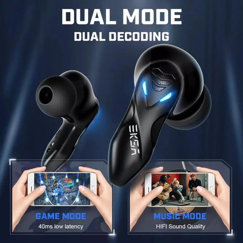 EKSA GT1 Cobra Gaming Bluetooth Earbuds Ultra Low Latency - 36 Hours PEKSA GT1 Cobra Gaming Bluetooth Earbuds Ultra Low Latency - 36 Hours Playtime 38MS Ultra-Low Latency: With this quality gaming earbud, you can be immersed in the gamNovaCartNovacartEKSA GT1 Cobra Gaming