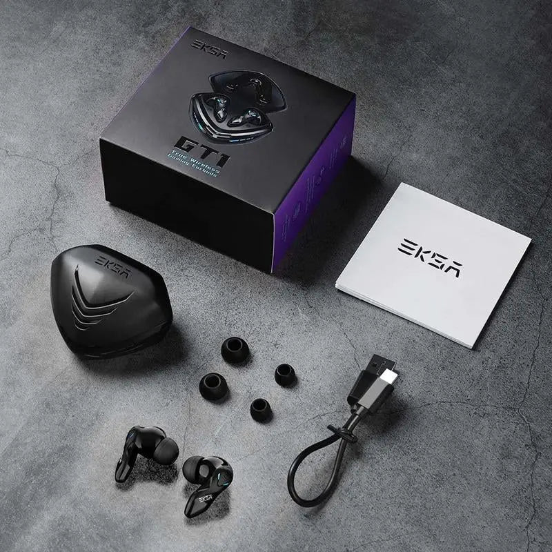 EKSA GT1 Cobra Gaming Bluetooth Earbuds Ultra Low Latency - 36 Hours PEKSA GT1 Cobra Gaming Bluetooth Earbuds Ultra Low Latency - 36 Hours Playtime 38MS Ultra-Low Latency: With this quality gaming earbud, you can be immersed in the gamNovaCartNovacartEKSA GT1 Cobra Gaming