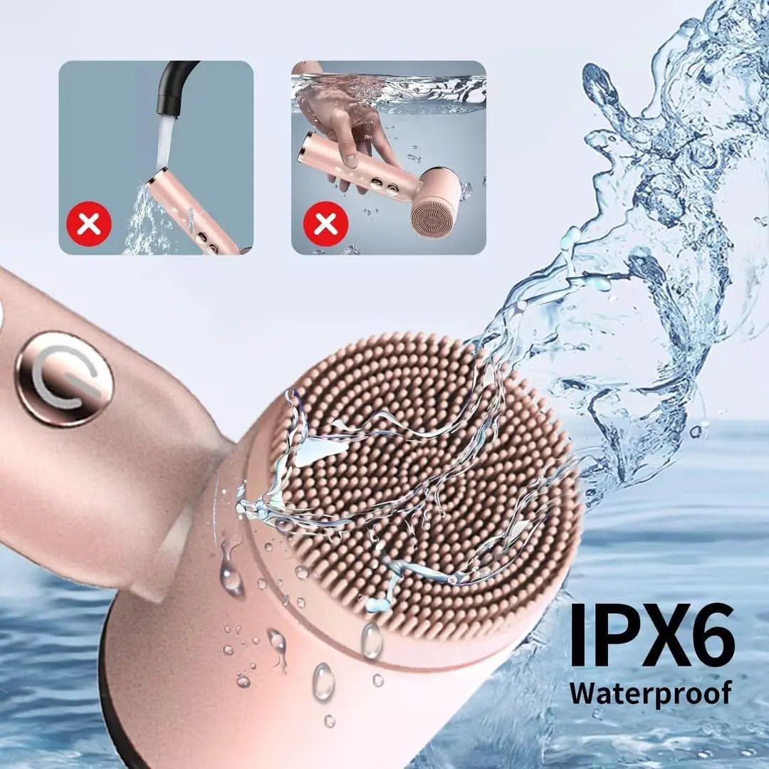 Electric Facial Cleansing Brush, 8-In-1 Face Cleansing Brush with Hot TRANSFORM YOUR DAILY ROUTINE INTO A SPA-LIKE EXPERIENCE: Our multifunctional electric facial brush is your ticket to salon-quality beauty care in the comfort of yourViQureNovacartElectric Facial Cleansing Brush