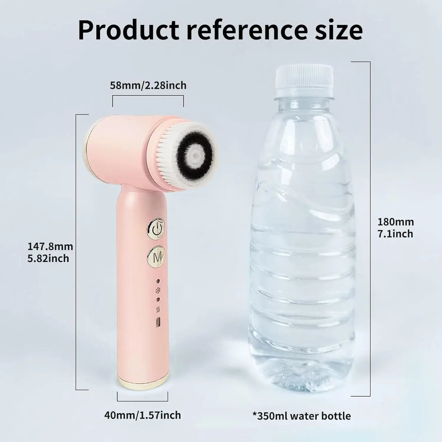 Electric Facial Cleansing Brush, 8-In-1 Face Cleansing Brush with Hot TRANSFORM YOUR DAILY ROUTINE INTO A SPA-LIKE EXPERIENCE: Our multifunctional electric facial brush is your ticket to salon-quality beauty care in the comfort of yourViQureNovacartElectric Facial Cleansing Brush