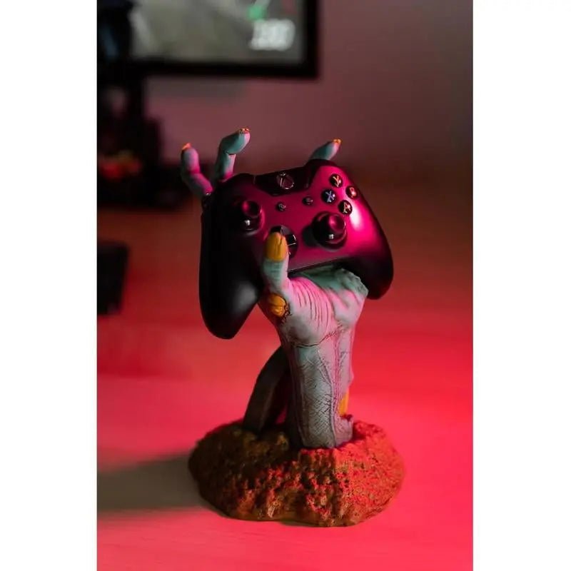 Erik Gaming Controller Holder One More Life Zombie Design Headphone St🎮 Headphone Holder - Well Played! Gamer yes, this gaming headset stand and controller stand has to be yours. Keep all your gaming items tidy with this cool gaming dNovaCartNovacartErik Gaming Controller Holder