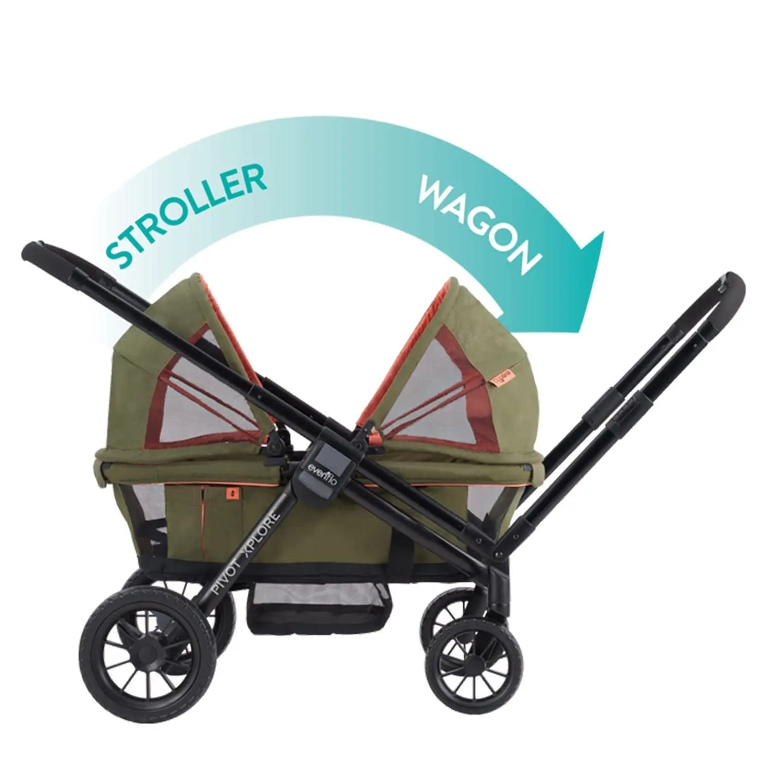 Evenflo Pivot Xplore All-Terrain Stroller Wagon (Ranger Green)53% Steel
Imported
GET TWO RIDES IN ONE: Change from push to pull mode with a flip of the 3-position telescoping handle, which adjusts easily to suit a parent’s heig90-day-limitedNovacartEvenflo Pivot Xplore