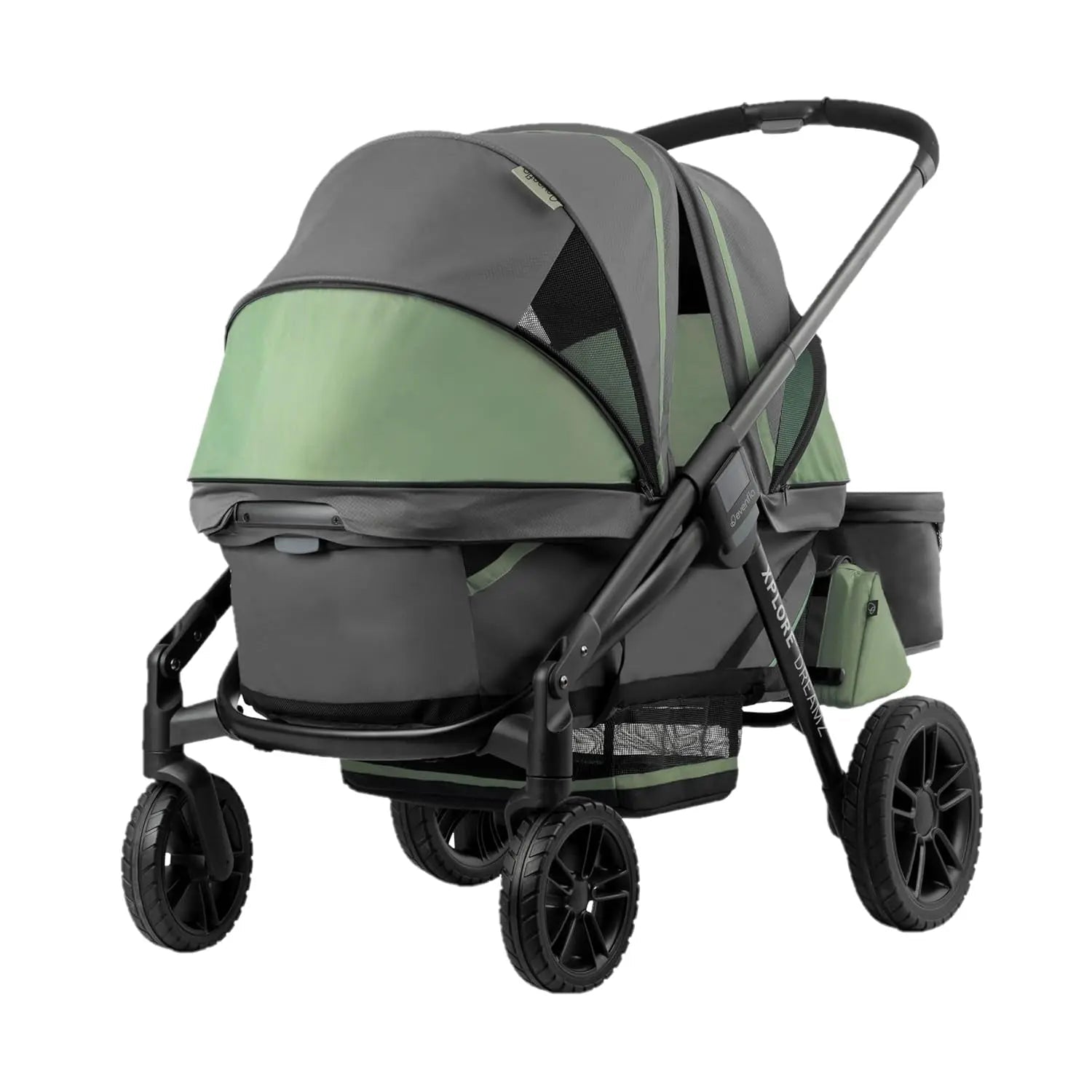 Evenflo Pivot Xplore All-Terrain Stroller Wagon (Ranger Green)53% Steel
Imported
GET TWO RIDES IN ONE: Change from push to pull mode with a flip of the 3-position telescoping handle, which adjusts easily to suit a parent’s heig90-day-limitedNovacartEvenflo Pivot Xplore
