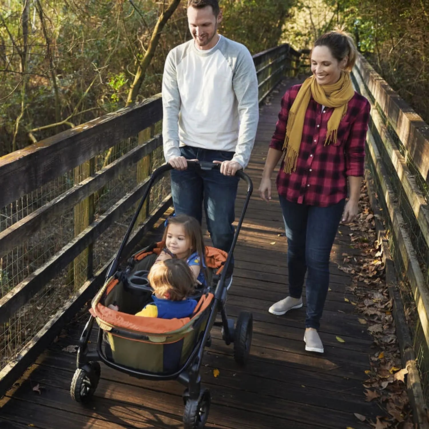 Evenflo Pivot Xplore All-Terrain Stroller Wagon (Ranger Green)53% Steel
Imported
GET TWO RIDES IN ONE: Change from push to pull mode with a flip of the 3-position telescoping handle, which adjusts easily to suit a parent’s heig90-day-limitedNovacartEvenflo Pivot Xplore