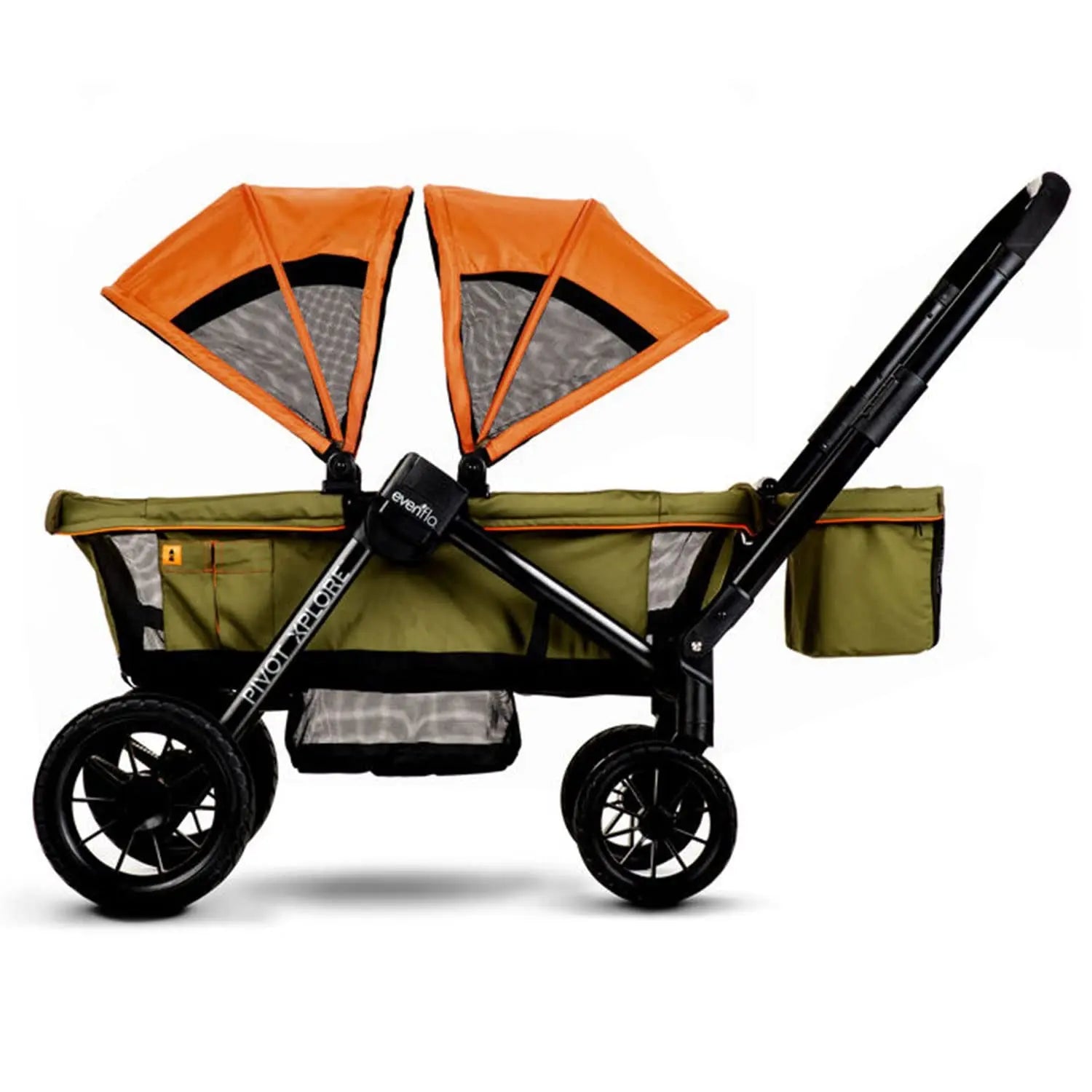 Evenflo Pivot Xplore All-Terrain Stroller Wagon (Ranger Green)53% Steel
Imported
GET TWO RIDES IN ONE: Change from push to pull mode with a flip of the 3-position telescoping handle, which adjusts easily to suit a parent’s heig90-day-limitedNovacartEvenflo Pivot Xplore