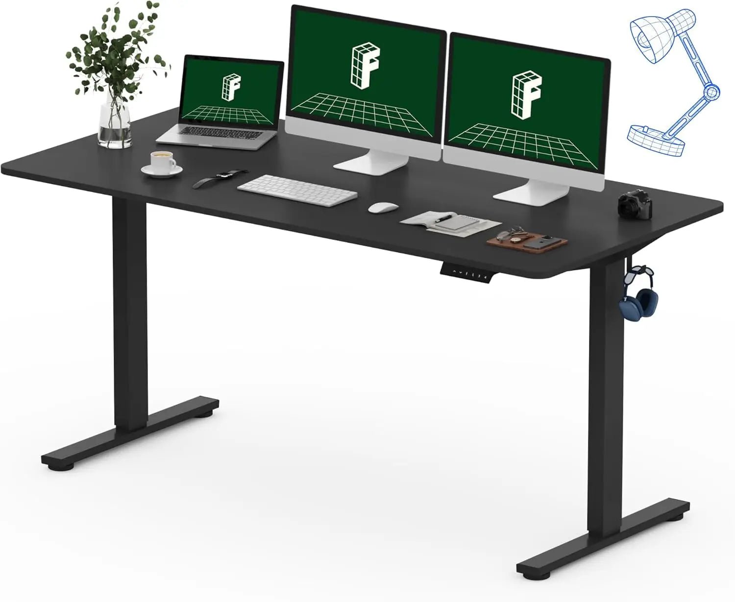 FLEXISPOT One-Piece Electric Standing Desk, 48 X 24 Inches Adjustable SEAMLESS ONE-PIECE DESKTOP: Enjoy a smooth, gap-free surface that looks great and feels sturdy. The 1" thick one-piece top is more stable and durable than spliced alFLEXISPOTNovacartFLEXISPOT One-Piece Electric Standing Desk