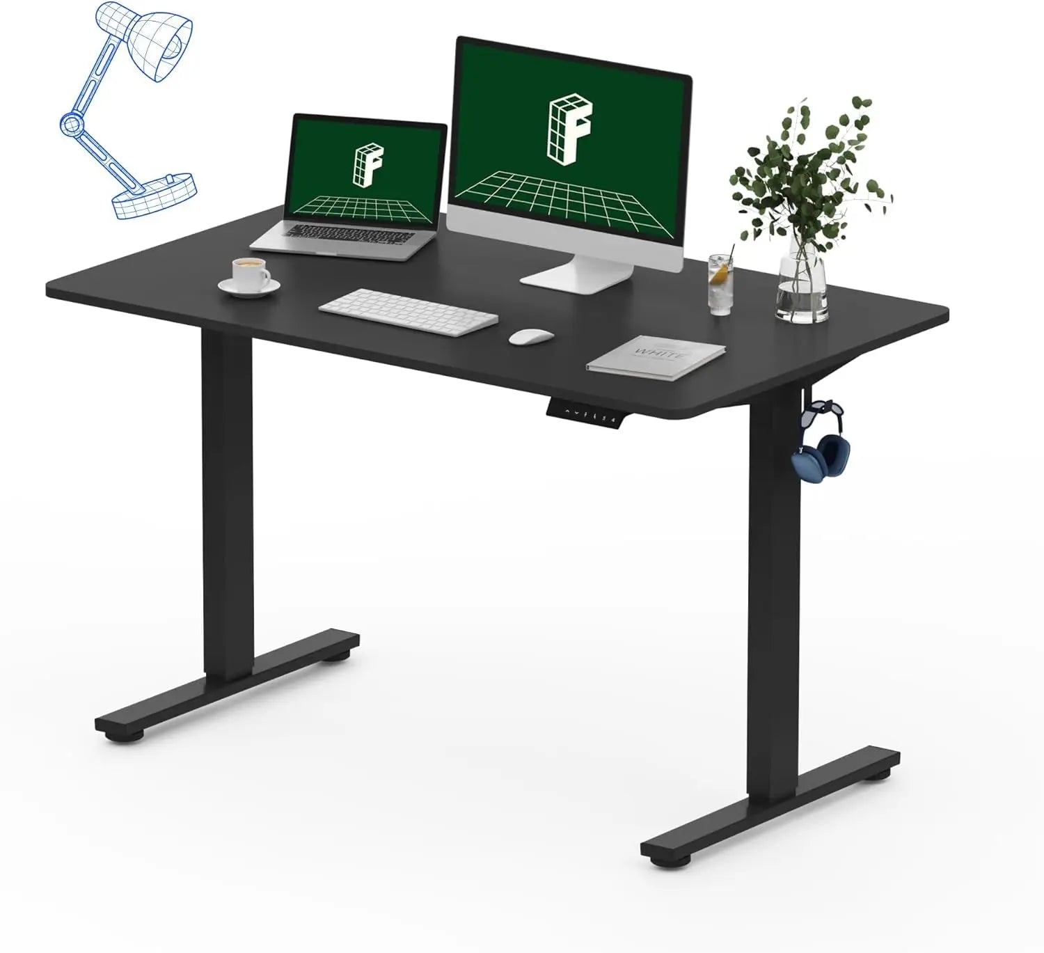 FLEXISPOT One-Piece Electric Standing Desk, 48 X 24 Inches Adjustable SEAMLESS ONE-PIECE DESKTOP: Enjoy a smooth, gap-free surface that looks great and feels sturdy. The 1" thick one-piece top is more stable and durable than spliced alFLEXISPOTNovacartFLEXISPOT One-Piece Electric Standing Desk
