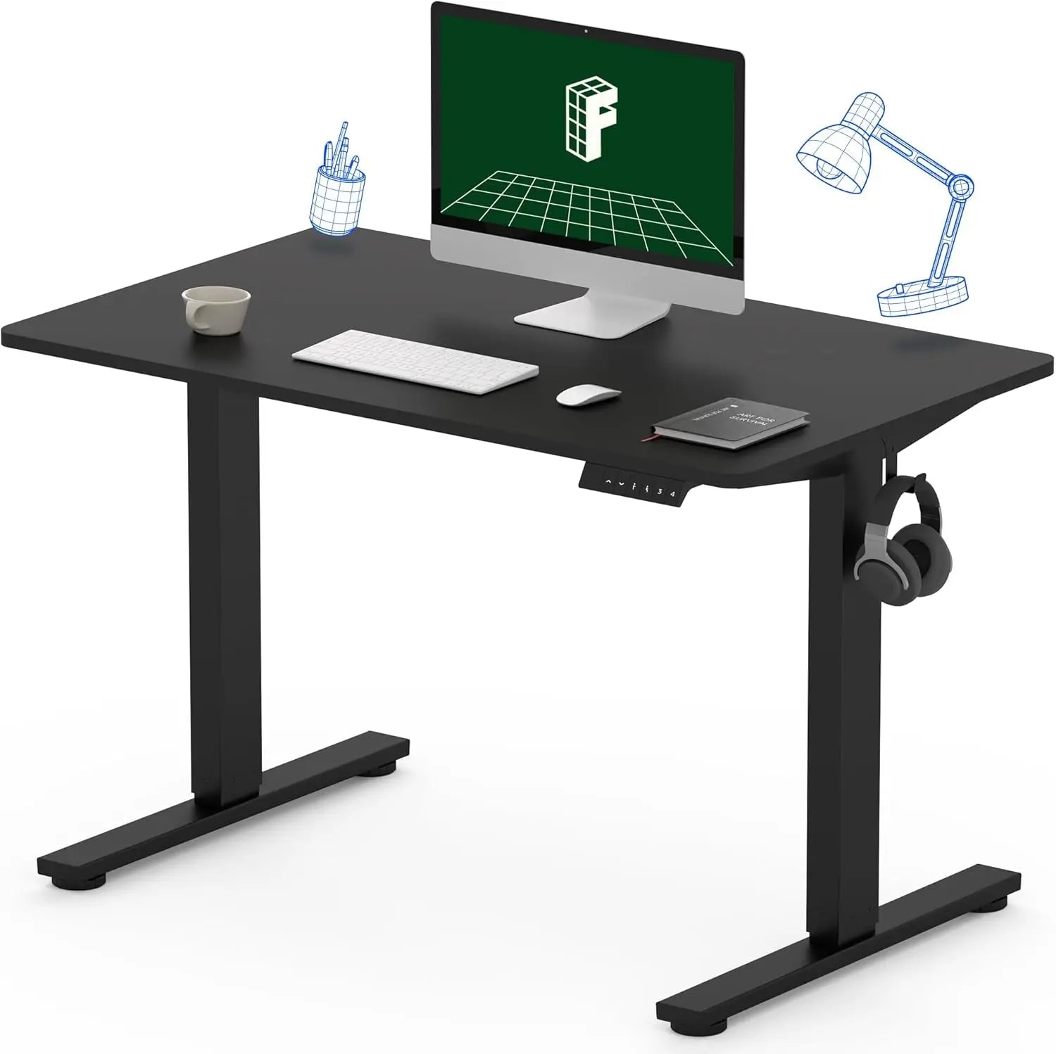 FLEXISPOT One-Piece Electric Standing Desk, 48 X 24 Inches Adjustable SEAMLESS ONE-PIECE DESKTOP: Enjoy a smooth, gap-free surface that looks great and feels sturdy. The 1" thick one-piece top is more stable and durable than spliced alFLEXISPOTNovacartFLEXISPOT One-Piece Electric Standing Desk