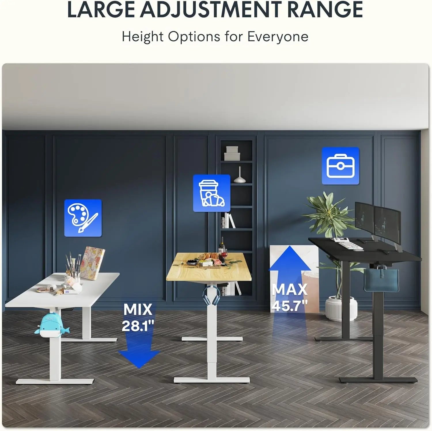 FLEXISPOT One-Piece Electric Standing Desk, 48 X 24 Inches Adjustable SEAMLESS ONE-PIECE DESKTOP: Enjoy a smooth, gap-free surface that looks great and feels sturdy. The 1" thick one-piece top is more stable and durable than spliced alFLEXISPOTNovacartFLEXISPOT One-Piece Electric Standing Desk