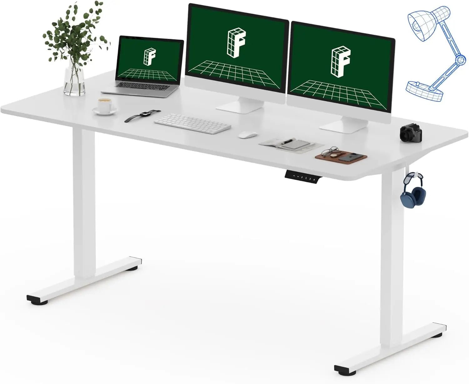 FLEXISPOT One-Piece Electric Standing Desk, 48 X 24 Inches Adjustable SEAMLESS ONE-PIECE DESKTOP: Enjoy a smooth, gap-free surface that looks great and feels sturdy. The 1" thick one-piece top is more stable and durable than spliced alFLEXISPOTNovacartFLEXISPOT One-Piece Electric Standing Desk