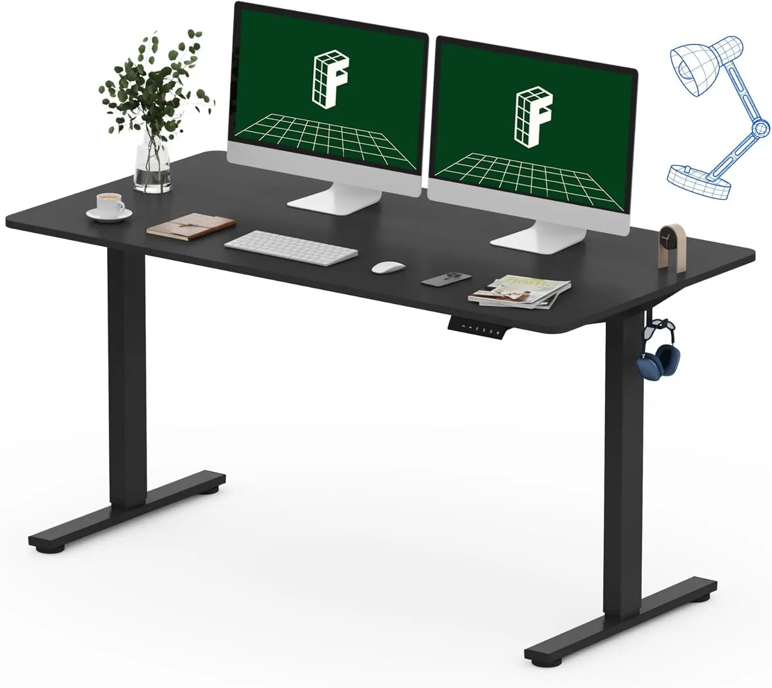 FLEXISPOT One-Piece Electric Standing Desk, 48 X 24 Inches Adjustable SEAMLESS ONE-PIECE DESKTOP: Enjoy a smooth, gap-free surface that looks great and feels sturdy. The 1" thick one-piece top is more stable and durable than spliced alFLEXISPOTNovacartFLEXISPOT One-Piece Electric Standing Desk