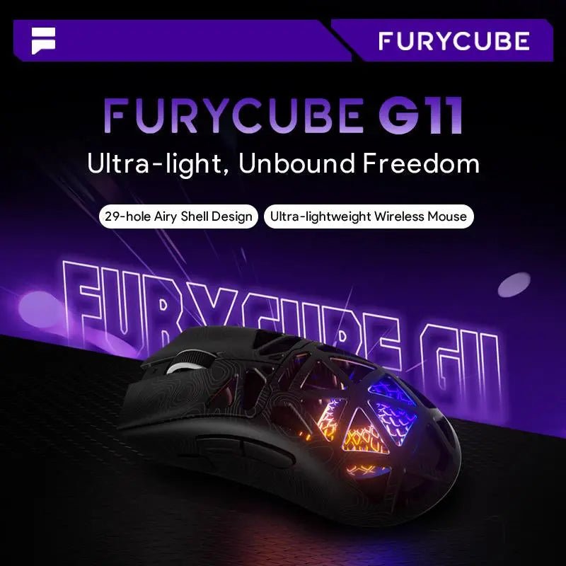 FURYCUBE Tri-Mode Gaming Mouse (2.4G/Bluetooth/Wired) Gaming Mouse,Rec🎮 FURYCUBE Tri-Mode Gaming Mouse
The FURYCUBE Tri-Mode Gaming Mouse offers versatile connectivity options: 2.4G, Bluetooth, and wired. Perfect for gaming and officeNovaCartNovacartFURYCUBE Tri-Mode Gaming Mouse