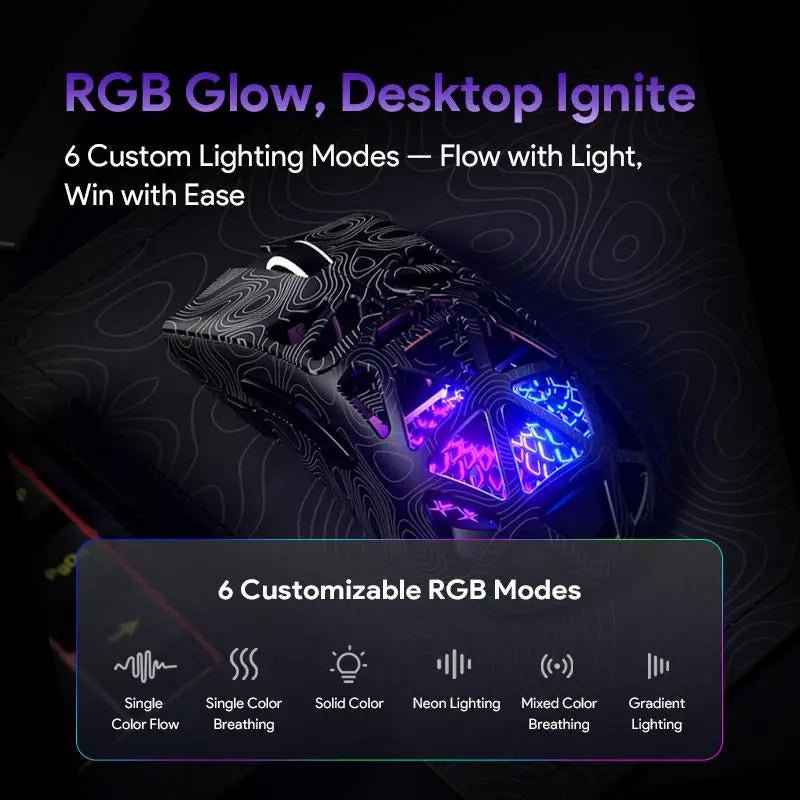 FURYCUBE Tri-Mode Gaming Mouse (2.4G/Bluetooth/Wired) Gaming Mouse,Rec🎮 FURYCUBE Tri-Mode Gaming Mouse
The FURYCUBE Tri-Mode Gaming Mouse offers versatile connectivity options: 2.4G, Bluetooth, and wired. Perfect for gaming and officeNovaCartNovacartFURYCUBE Tri-Mode Gaming Mouse