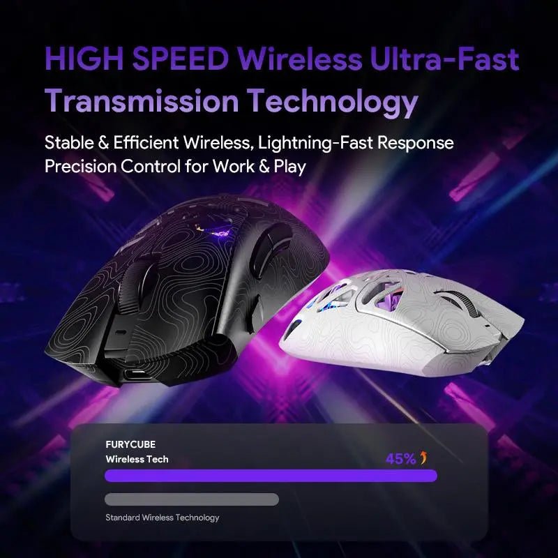 FURYCUBE Tri-Mode Gaming Mouse (2.4G/Bluetooth/Wired) Gaming Mouse,Rec🎮 FURYCUBE Tri-Mode Gaming Mouse
The FURYCUBE Tri-Mode Gaming Mouse offers versatile connectivity options: 2.4G, Bluetooth, and wired. Perfect for gaming and officeNovaCartNovacartFURYCUBE Tri-Mode Gaming Mouse