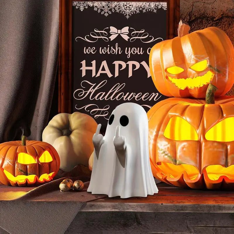 Halloween Ghost Figurine – Spooky Resin Middle Finger Ghost Decor | Cu🎃 Halloween Ghost Figurine – Spooky Resin Middle Finger Ghost Decor
✨ Cute &amp; Edgy Design ✨
This Halloween Ghost Figurine is a unique blend of cuteness and edginNovaCartNovacartHalloween Ghost Figurine
