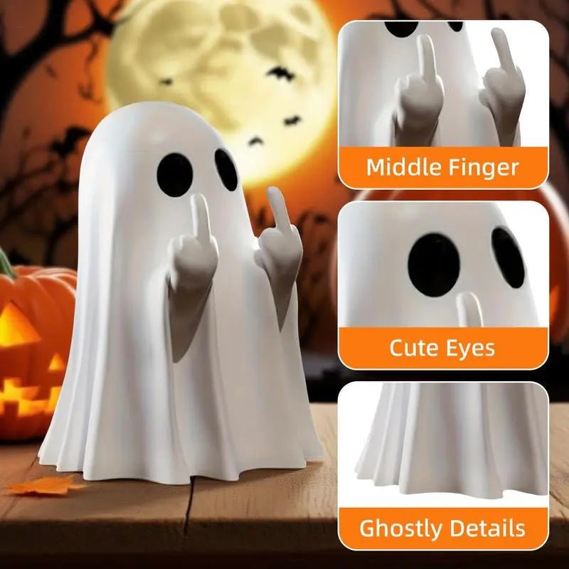 Halloween Ghost Figurine – Spooky Resin Middle Finger Ghost Decor | Cu🎃 Halloween Ghost Figurine – Spooky Resin Middle Finger Ghost Decor
✨ Cute &amp; Edgy Design ✨
This Halloween Ghost Figurine is a unique blend of cuteness and edginNovaCartNovacartHalloween Ghost Figurine