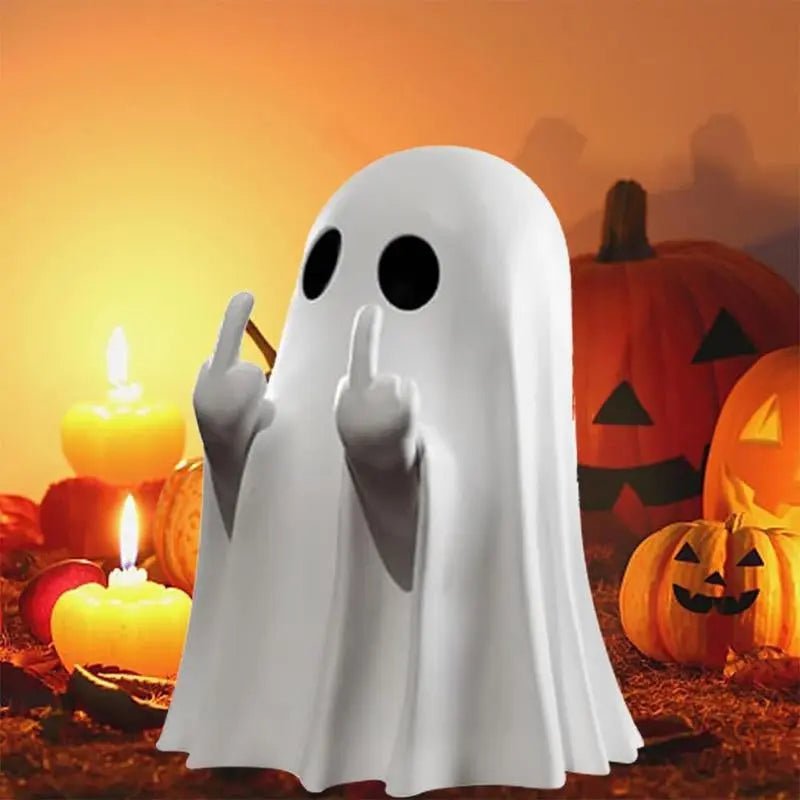 Halloween Ghost Figurine – Spooky Resin Middle Finger Ghost Decor | Cu🎃 Halloween Ghost Figurine – Spooky Resin Middle Finger Ghost Decor
✨ Cute &amp; Edgy Design ✨
This Halloween Ghost Figurine is a unique blend of cuteness and edginNovaCartNovacartHalloween Ghost Figurine