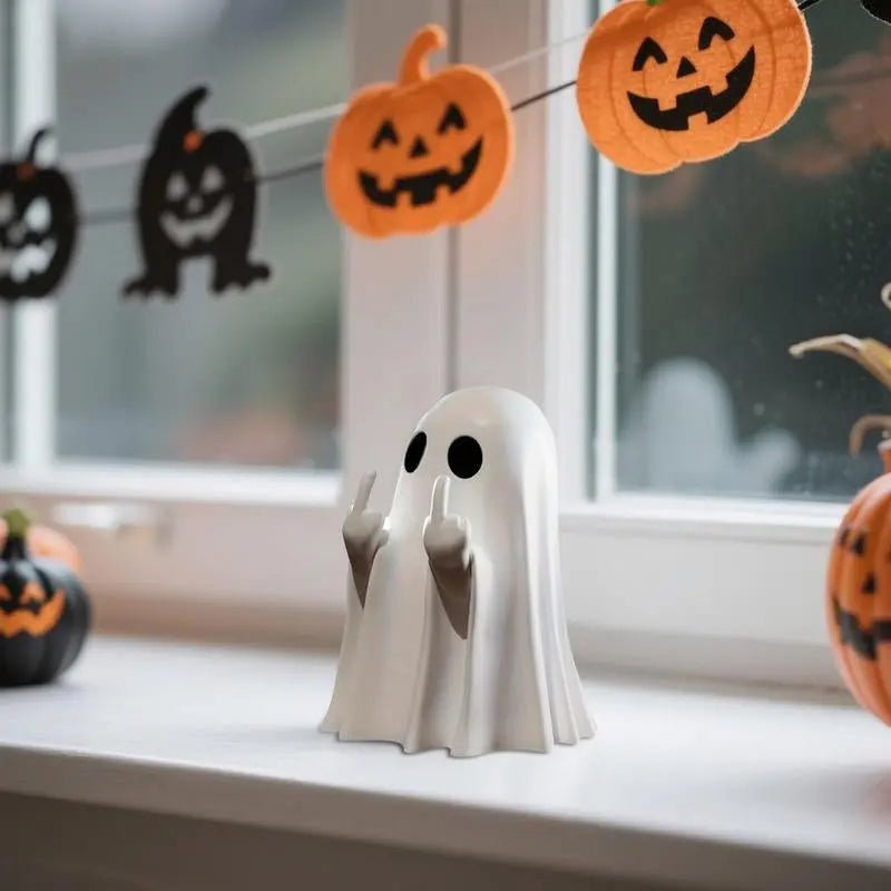 Halloween Ghost Figurine – Spooky Resin Middle Finger Ghost Decor | Cu🎃 Halloween Ghost Figurine – Spooky Resin Middle Finger Ghost Decor
✨ Cute &amp; Edgy Design ✨
This Halloween Ghost Figurine is a unique blend of cuteness and edginNovaCartNovacartHalloween Ghost Figurine