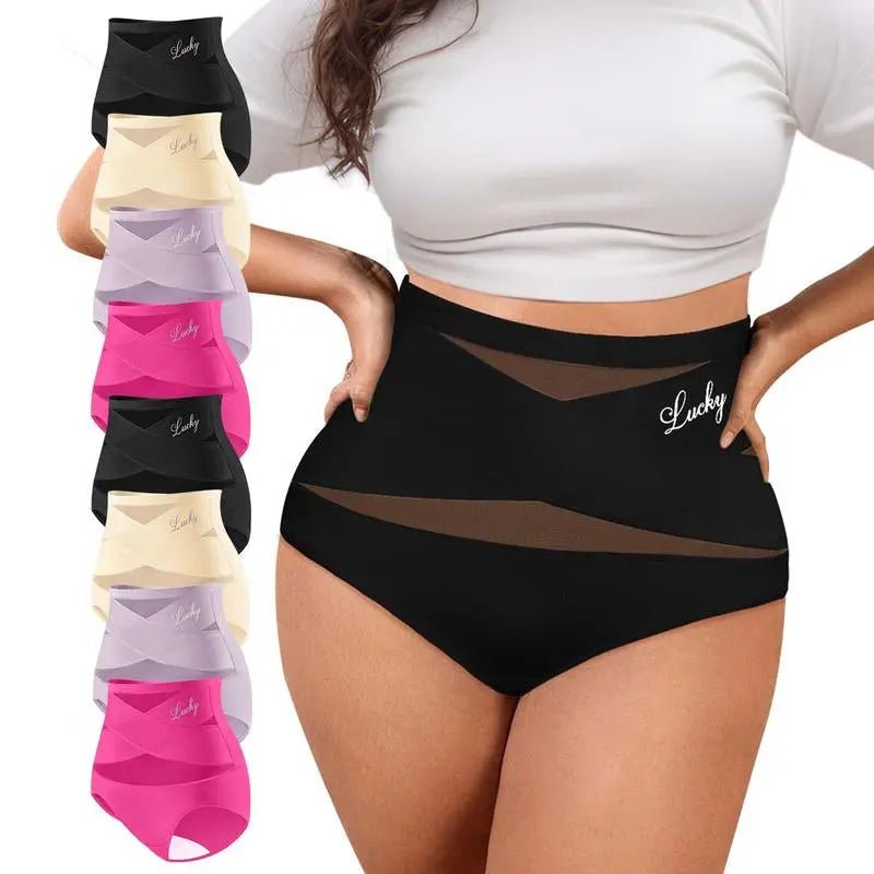 High-Waisted Letter Print Underwear,Cross Support Tummy Control Pantie8-Count High-Waisted Tummy-Control Brief Set
Designed for young women prioritizing sleek support and comfort. Lightweight fabric adapts to active lifestyles year-rouNovaCartNovacartHigh-Waisted Tummy Control