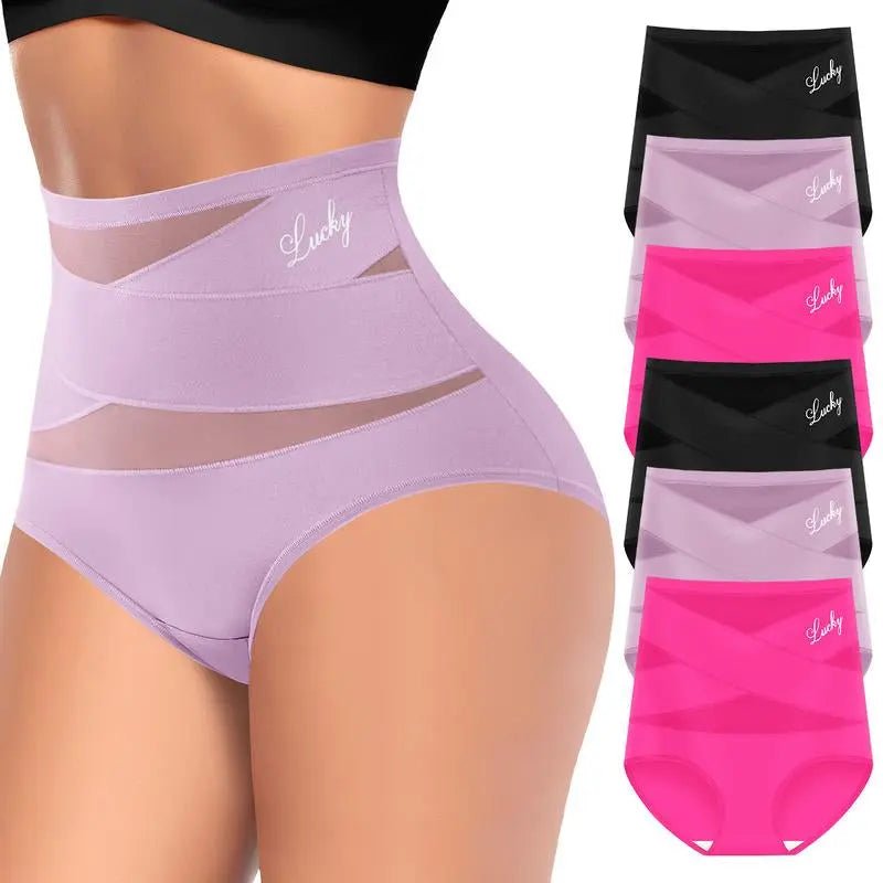 High-Waisted Letter Print Underwear,Cross Support Tummy Control Pantie8-Count High-Waisted Tummy-Control Brief Set
Designed for young women prioritizing sleek support and comfort. Lightweight fabric adapts to active lifestyles year-rouNovaCartNovacartHigh-Waisted Tummy Control