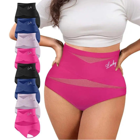 High-Waisted Letter Print Underwear,Cross Support Tummy Control Pantie8-Count High-Waisted Tummy-Control Brief Set
Designed for young women prioritizing sleek support and comfort. Lightweight fabric adapts to active lifestyles year-rouNovaCartNovacartHigh-Waisted Tummy Control