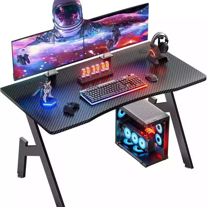 HLDIRECT 32/40/47/55 Inch Gaming Desk Gamer Table Computer Desk PC WorEnhance your gaming experience with the HLDIRECT Gaming Desk! This sturdy and stylish gamer table is designed specifically with gamers in mind, featuring a large gamNovaCartNovacartHLDIRECT Gaming Desk
